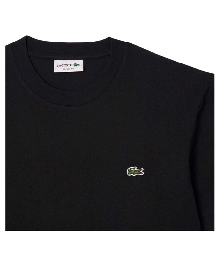Mens Embroidered Logo T-shirt Black Lacoste