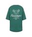 Womens/ladies Embroidered Oversized Tennis T-shirt Green Slazenger-2