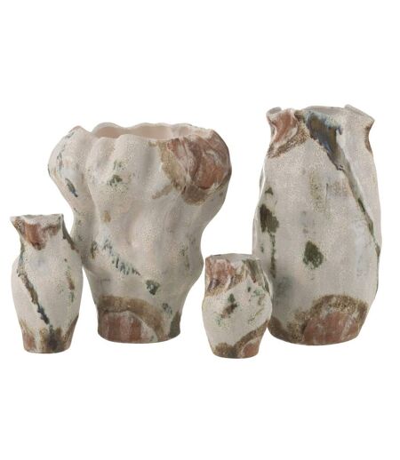 Vase Anémone en Argile Lune 42cm Beige