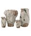 Vase Anémone en Argile Lune 42cm Beige-2