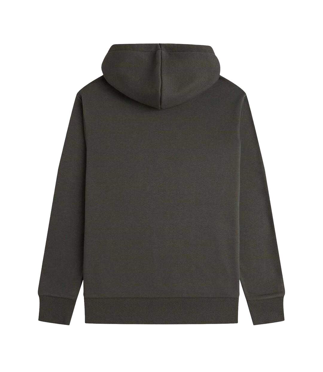 Mens Box Logo Pullover Hoodie Field Green Fred Perry-3