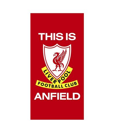 Liverpool FC - Serviette de plage THIS IS ANFIELD (Rouge / Blanc) (Taille unique) - UTTA9522