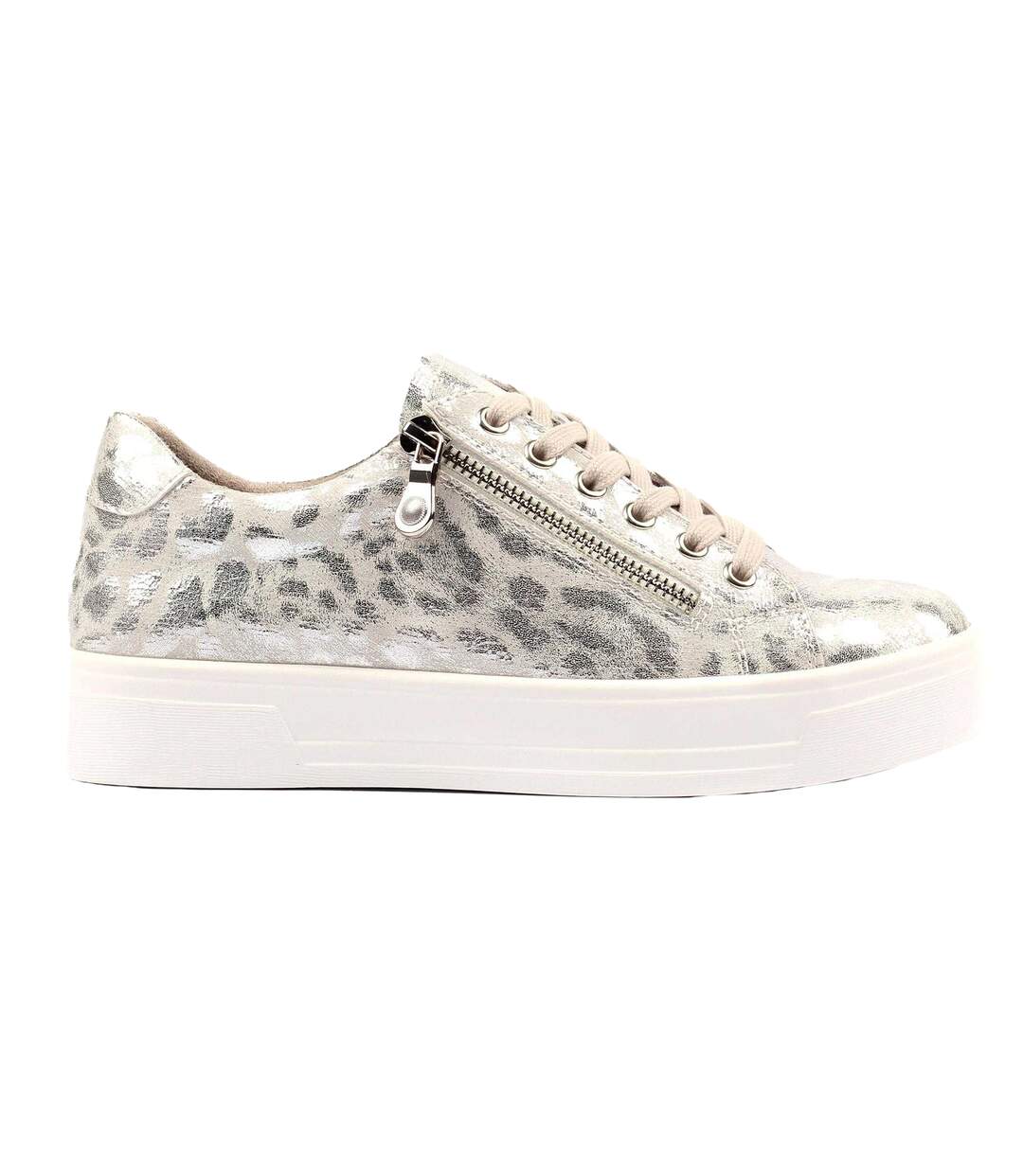 Baskets Motif/style Imprimé Animal Charm Ll Femme Argenté Lunar-2