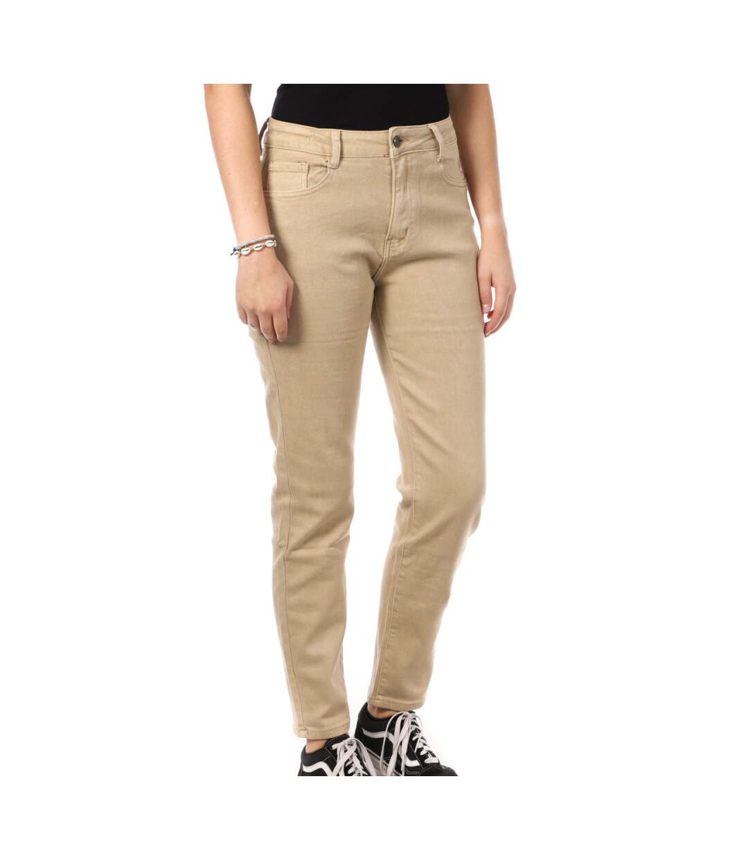 Jean Mom Fit Beige Femme My Tina's 270-1