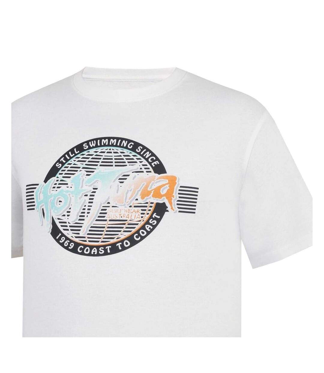 T-shirt Homme Blanc Hot Tuna-4