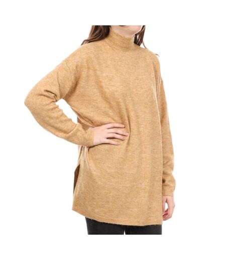 Pull long Beige Femme Vero Moda Plaza - S