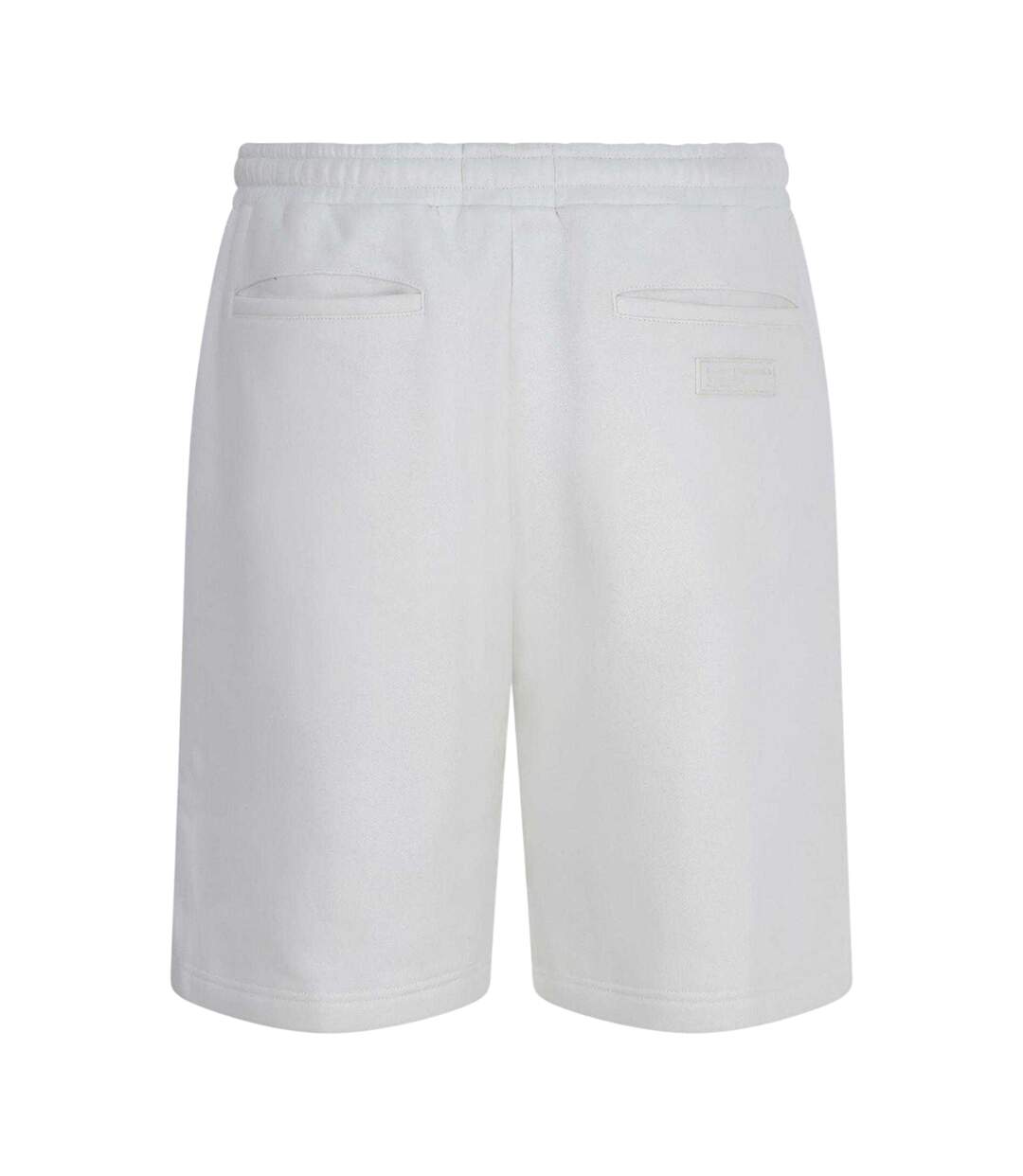 Mens Fleece Sweat Shorts Off White Blank Essentials-2