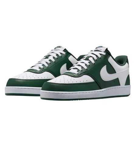 Mens Vision Low Leather Trainers Royal Green Sail White Nike