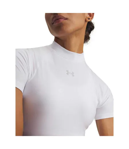Womens/ladies Heatgear Crop Top White Under Armour
