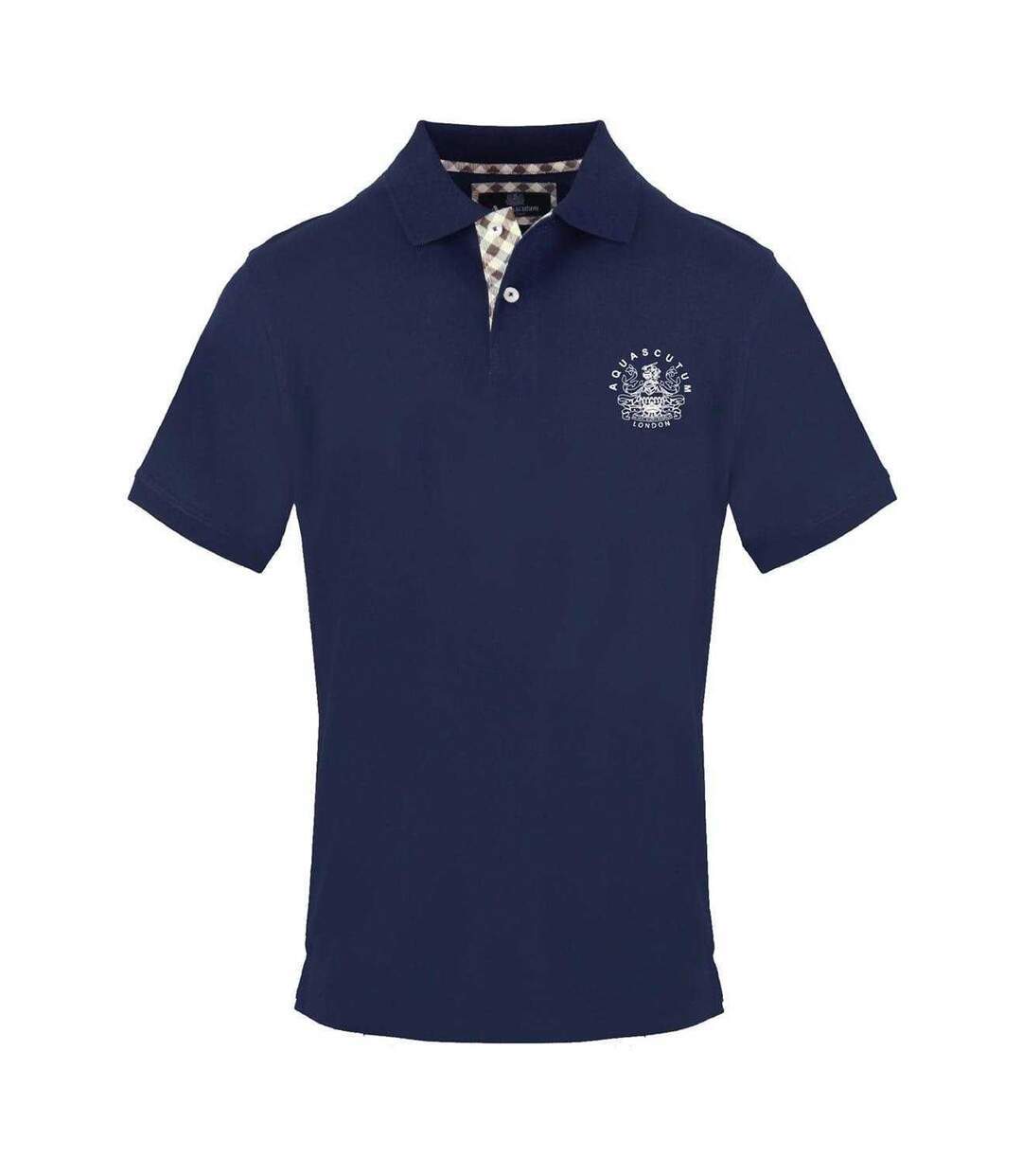 Polo Manches Courtes Homme Bleu Marine Aquascutum-1