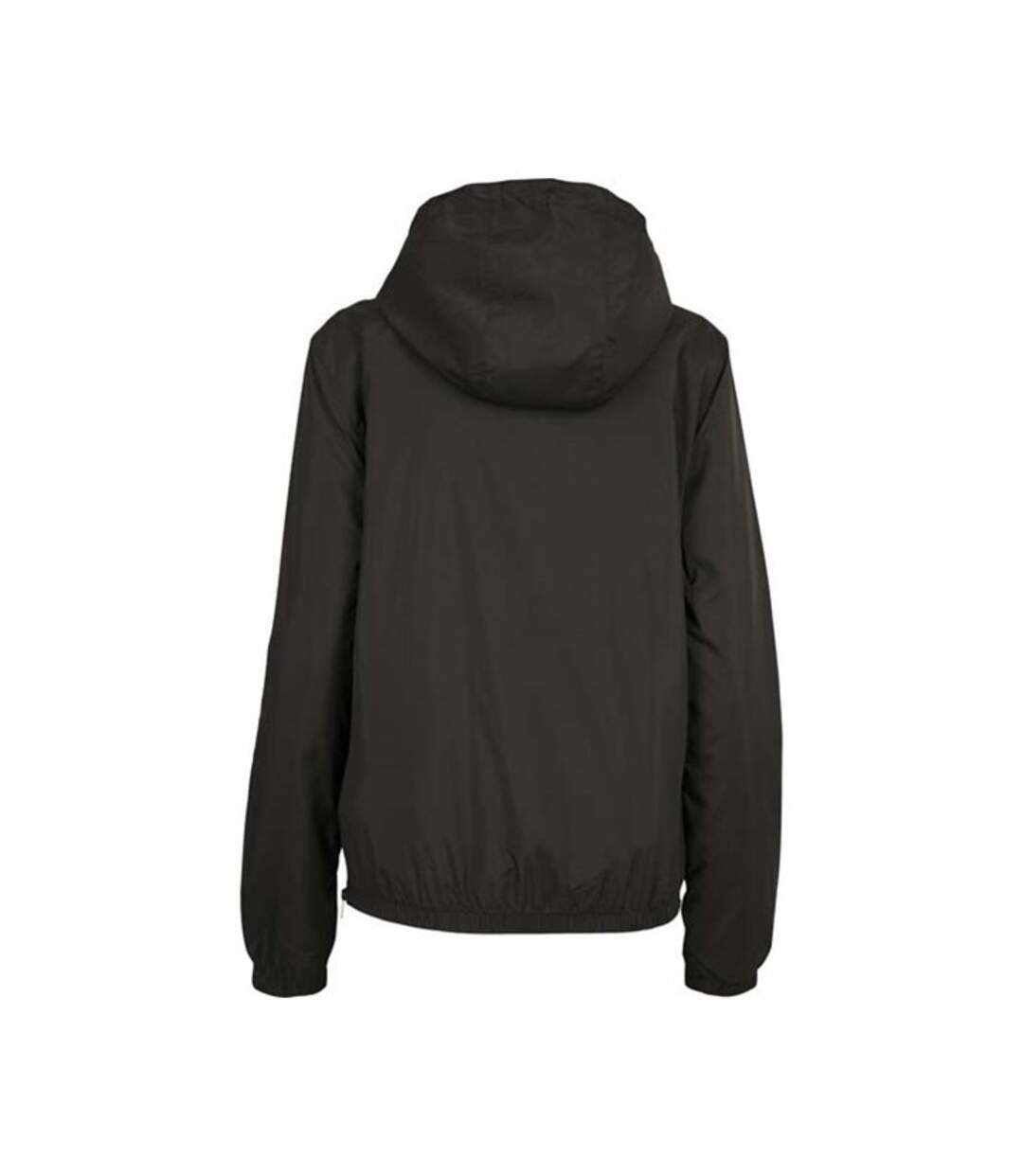 Womens/ladies basic pullover jacket black Build Your Brand