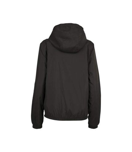 Build Your Brand Womens/Ladies Basic Pullover Jacket (Black) - UTRW7614