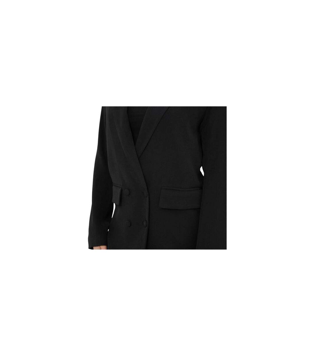 Womens/ladies Woven Relaxed Fit Blazer Black I Saw It First-1