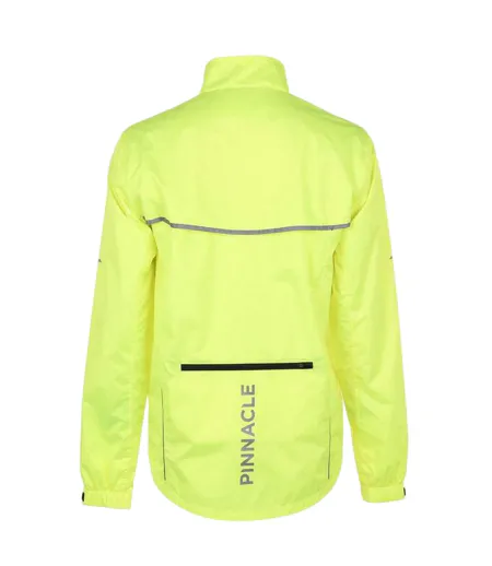 Mens Waterproof Cycling Jacket Yellow Pinnacle