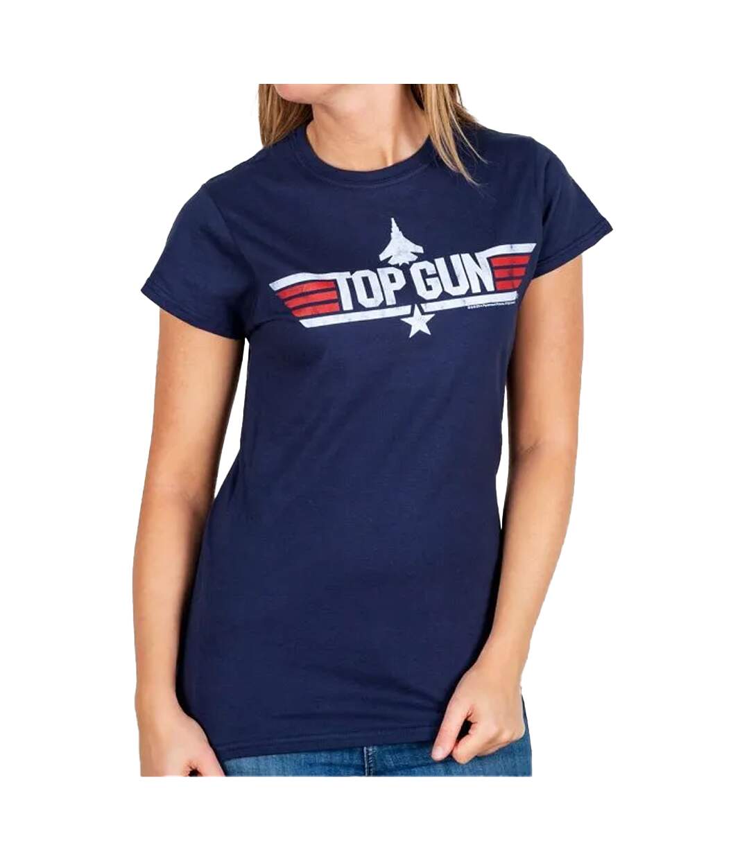 T-shirt Motif/style Imprimé Au Dos Charlie Femme Bleu Top Gun-1