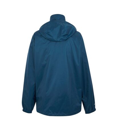 Mens lyle iv waterproof hooded jacket moonlight denim/tangerine tango Regatta
