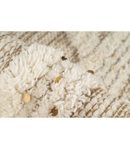 Tapis Bohème Tissé à la Main Bohist 160cm Crème & Kaki