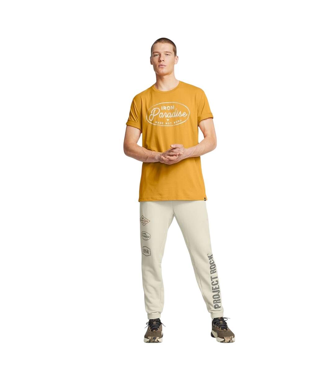 Pantalon De Jogging Motif/style Imprimé Graphique Project Rock Homme Marron Under Armour-4