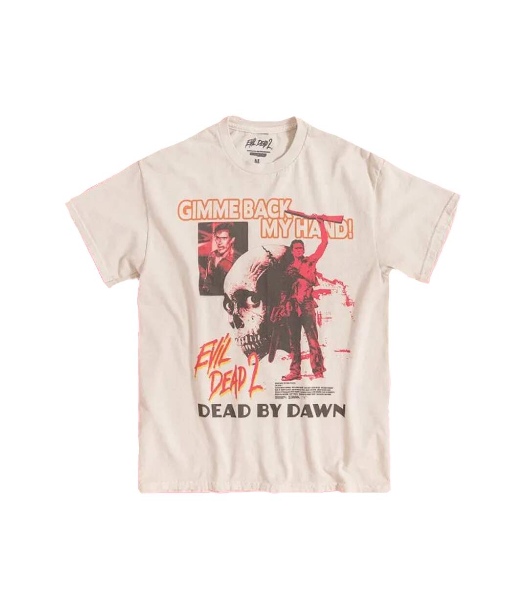 T-shirt Dead By Dawn Adulte Beige Evil Dead 2-1