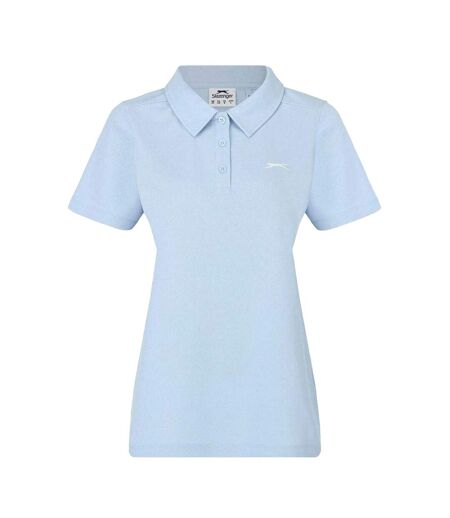 Polo Motif/style Logo Femme Bleu Slazenger