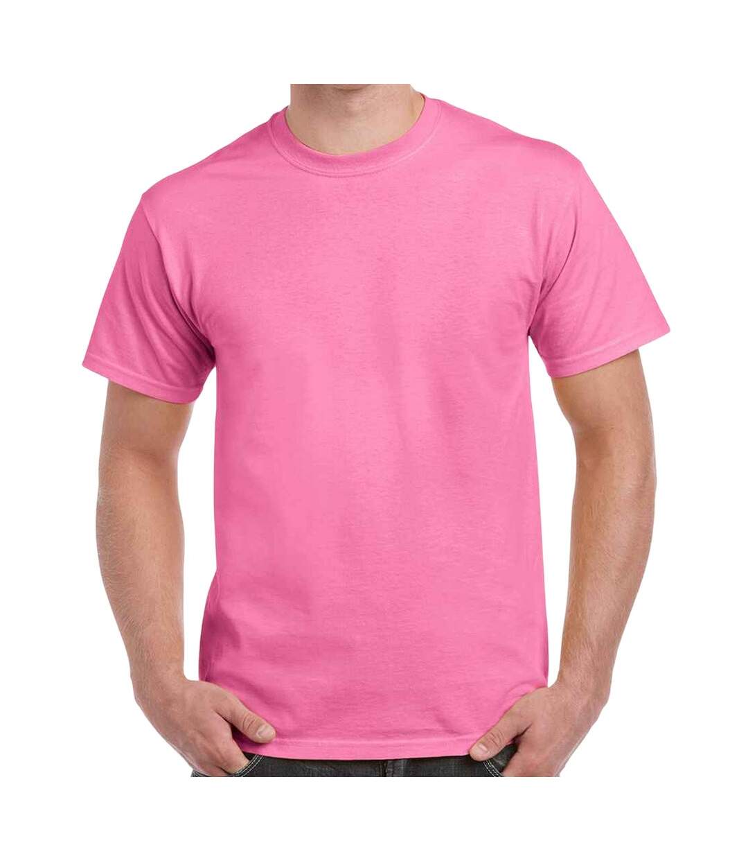 T-shirt adulte violet fuchsia Gildan-1