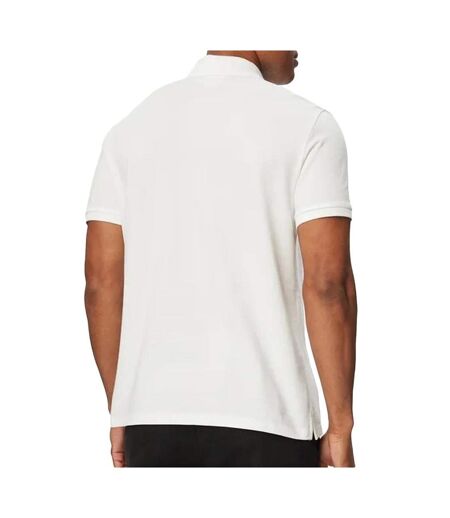 Polo blanc homme calvin klein jeans ss monogram piques