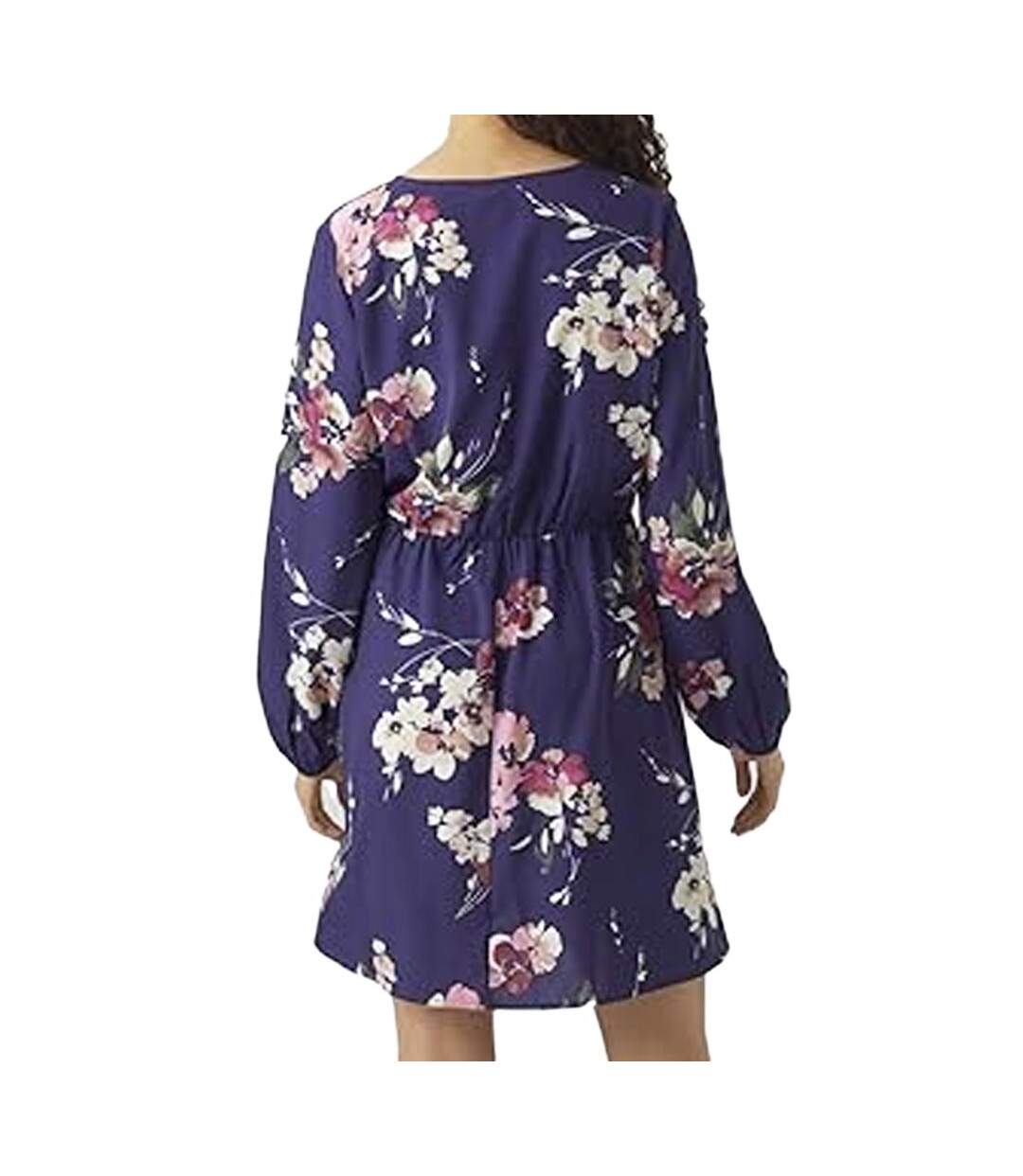 Robe Violette à Motifs Femme Vero Moda Hilah - L