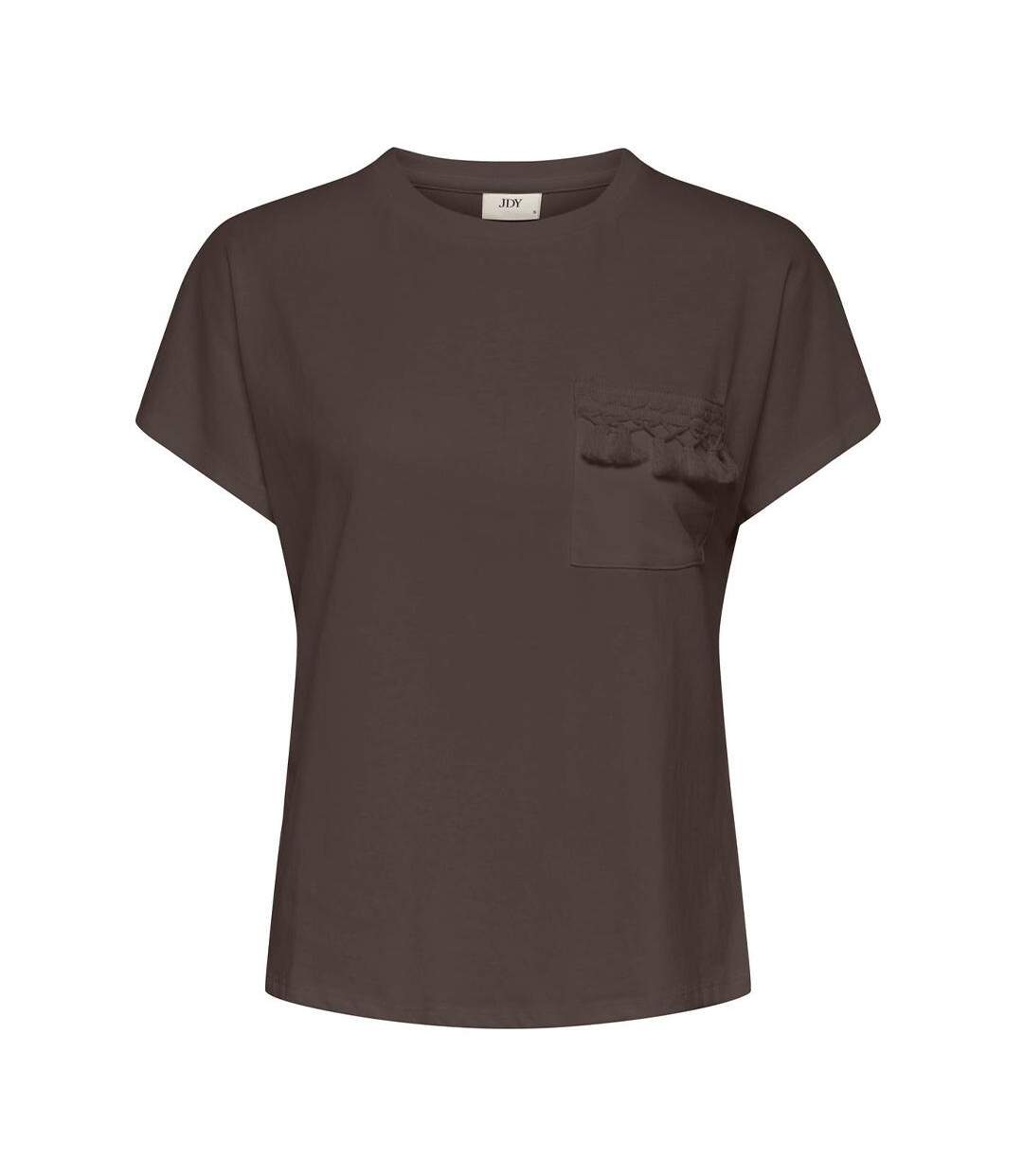 T-Shirt marron  femme jdy ilse pocket-1