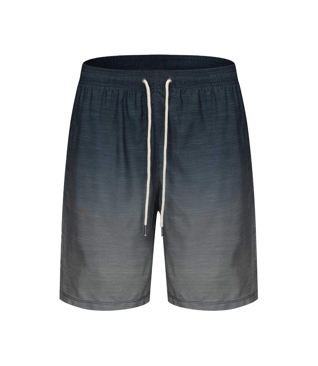 Mens Ombre Stripe Swimming Swim Shorts Blue Ombre Hot Tuna-1