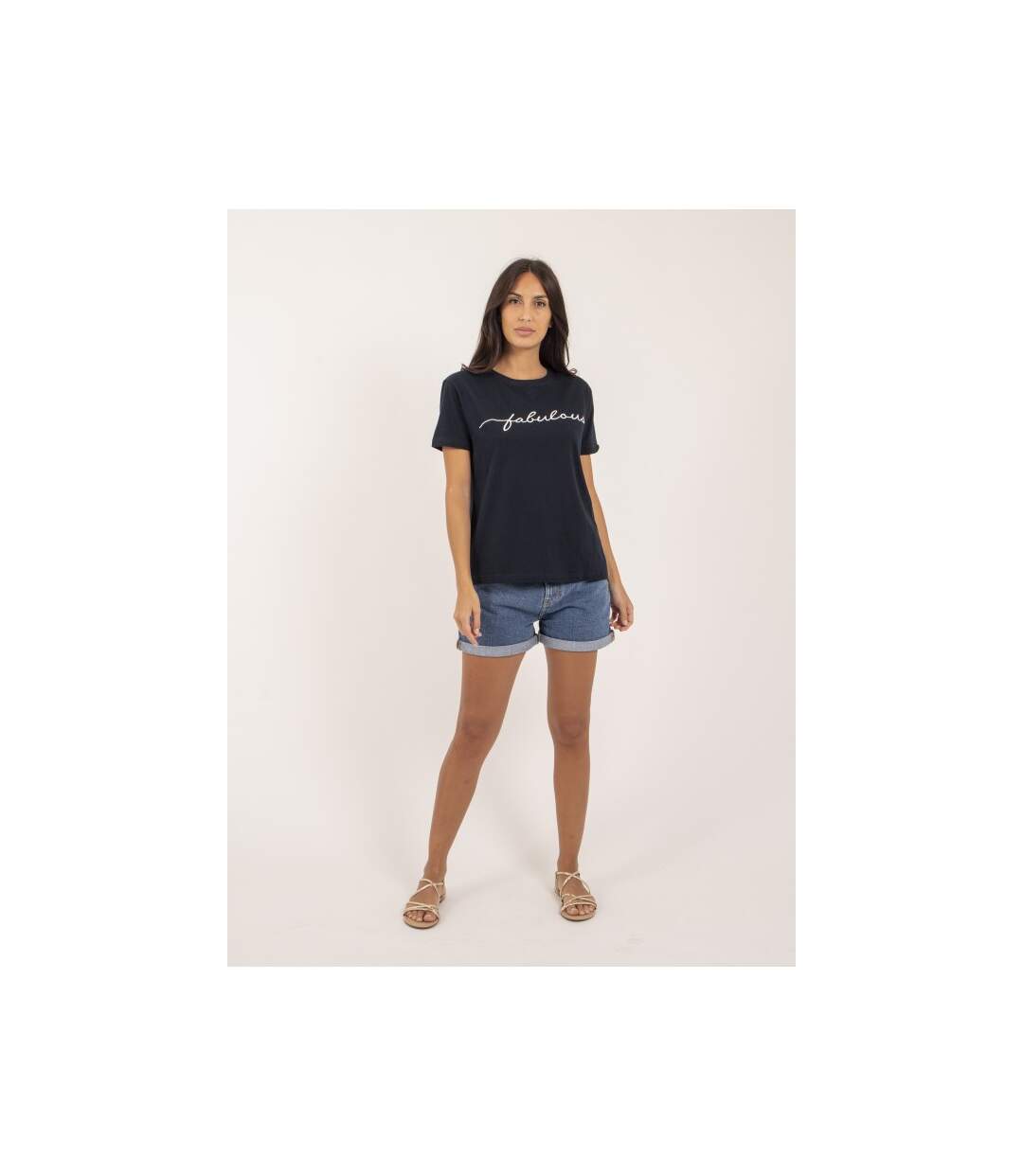 T-shirt col rond message FIORELLI - Dona X Lisa-4