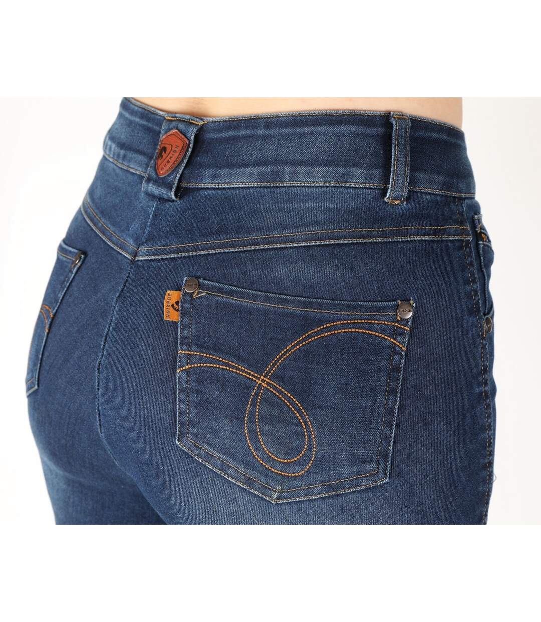 Aubrion Womens/Ladies Putney Denim Breeches (Dark Blue)