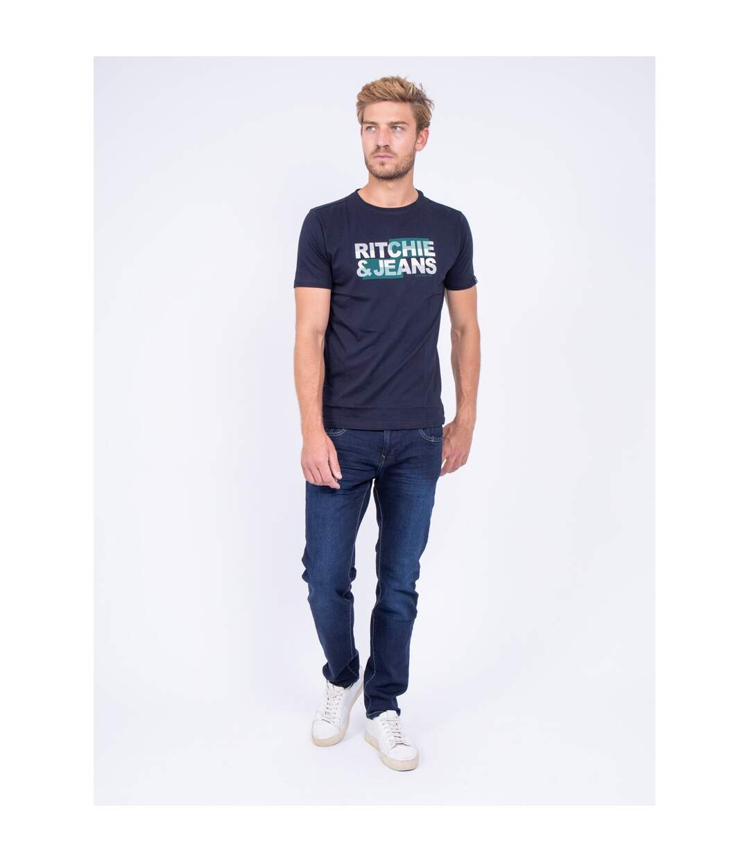 T-shirt col rond pur coton JALTAZAR-4