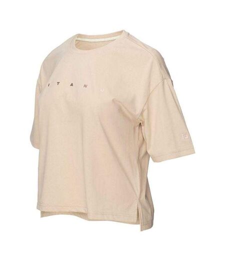 T-shirt Manches Courtes Nari Femme Beige Fitanu