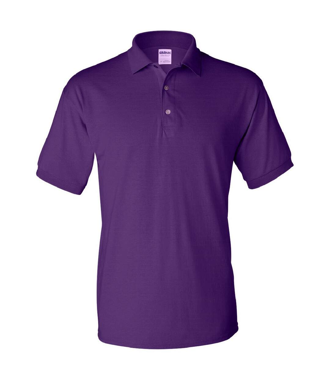 Polo à manches courtes homme violet foncé Gildan-1