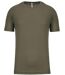T-shirt sport - Running - Homme - PA438 - vert olive