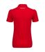 Womens/ladies Club Tech Polo Shirt Red White Head-3