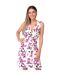 Krisp Womens/Ladies Rose Print Knot Front Dress (Pink) - UTKP159