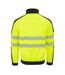 Mens Hi-vis Soft Shell Jacket Yellow Black Dunlop-2