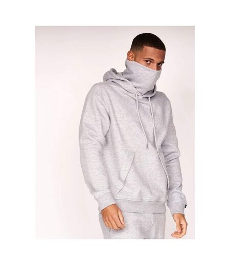 Duck and Cover Mens Meleweres Snood Collar Hoodie (Grey Marl) - UTBG993
