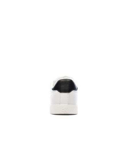 Baskets blanches/noires homme calvin klein jeans 3 cupsole