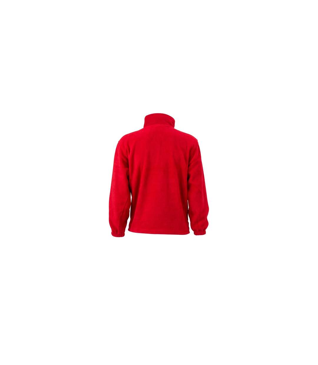 Sweat polaire col zippé homme - JN043 - rouge-2