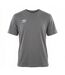Tee shirt homme col rond chiné en coton 160GSM et logo imprimé 618292 Umbro-1