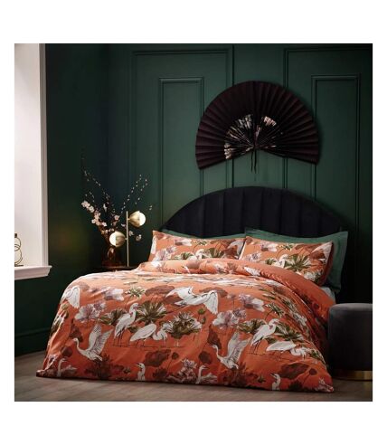 Wylder Tropics Kushiro Exotic Sateen Duvet Set (Coral) - UTRV3346