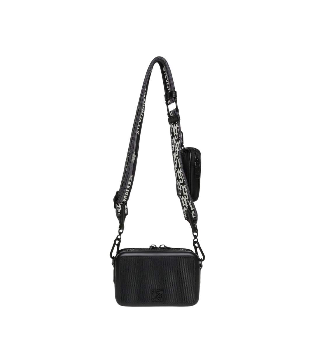 Sac À Bandoulière Motif/style Texturé 13 Cm X 19 Cm X 7 Cm Noir Steve Madden-2