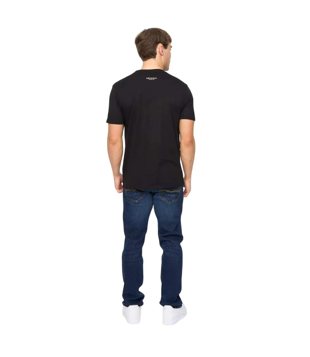 T-shirt Moules Homme Noir Crosshatch-3