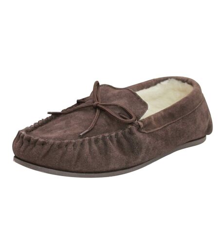 Mocassins adulte marron foncé Eastern Counties