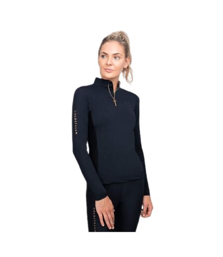 Womens/ladies Ednam Base Layer Top Black Coldstream