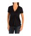 Short sleeve V-neck blouse 8970 woman