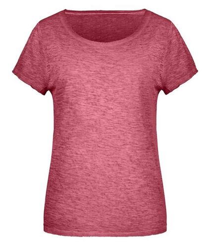 T-shirt bio - Femme - 8015 - rouge chili