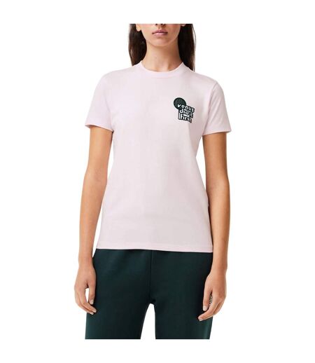Womens/ladies Eleven By Venus Cotton T-shirt Pink Lacoste